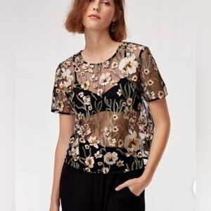 ARITZIA LITTLE MOON HOYA TOP XS